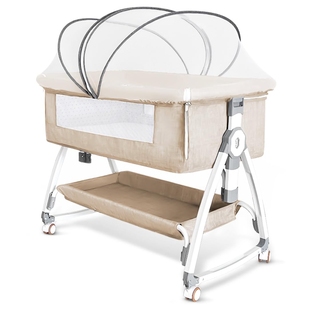 楽天市場】Oqhvup ベビーベッド 添い寝 乳児用ベッド 新生児ベッド 高