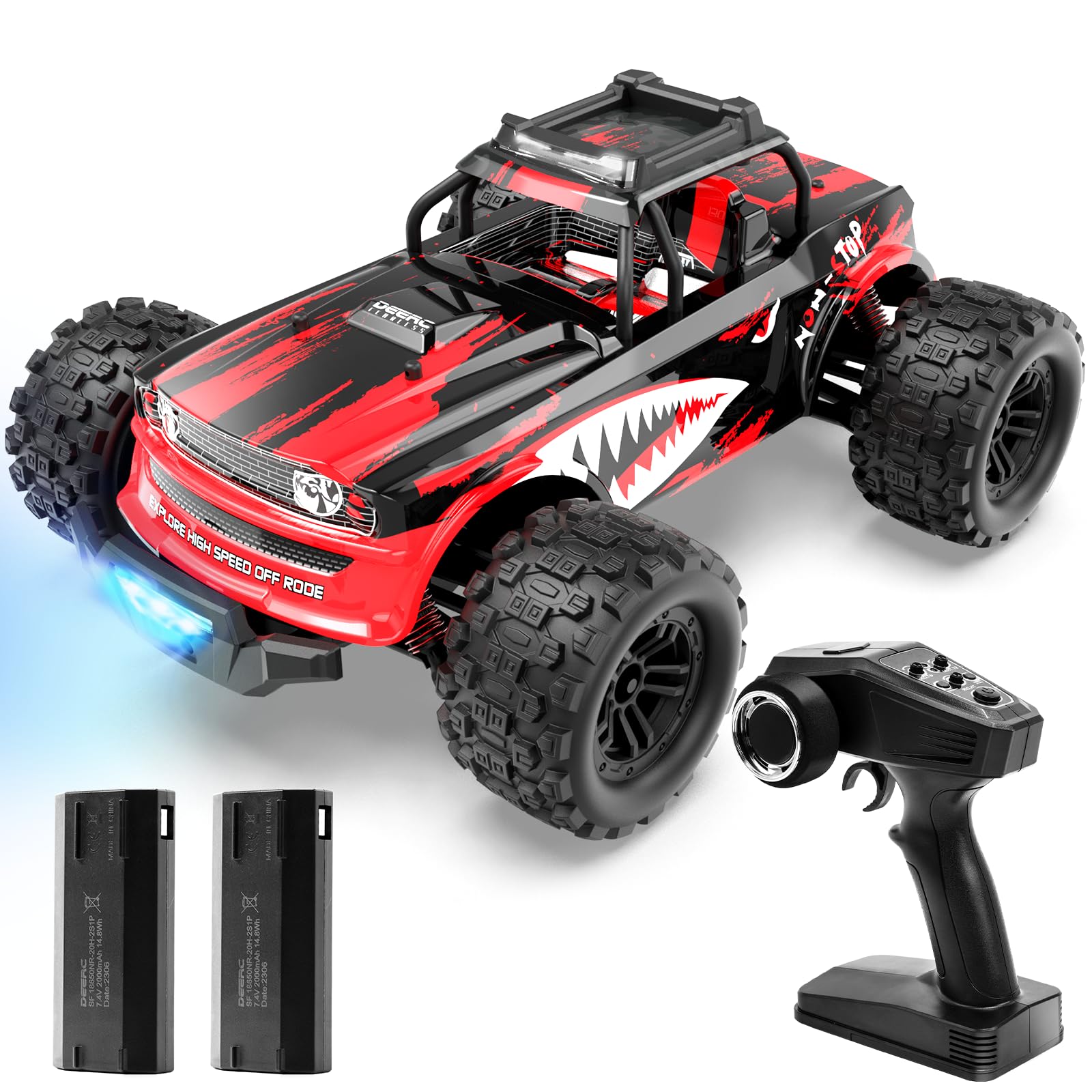 楽天市場】DEERC ラジコンカー 4WD オフロード 1/14スケール 高速