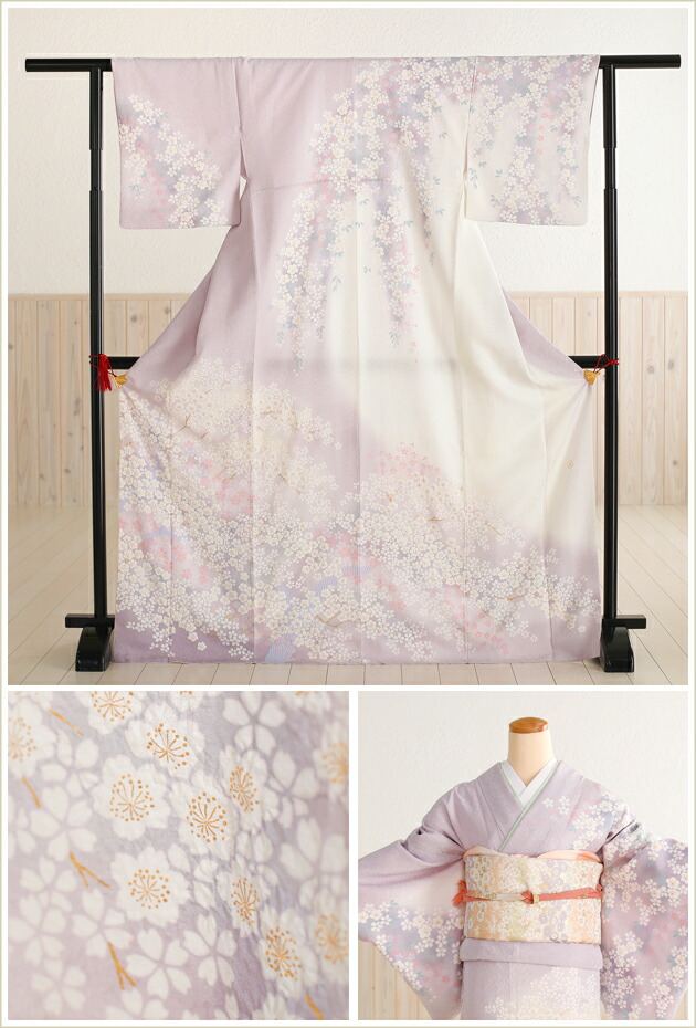 楽天市場】桂由美 訪問着レンタル hw1194-4 卒業式 母 着物レンタル