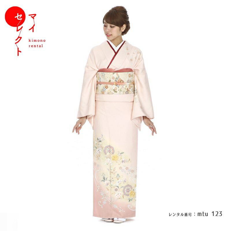 楽天市場】【レンタル】 訪問着 レンタル 正絹 七五三 mtu_123 MR-1011