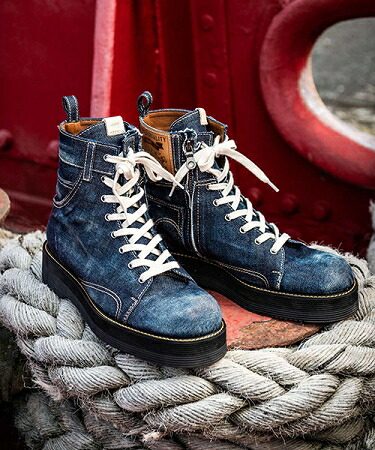 楽天市場】【glamb(グラム)】Slinky denim boots スリンキーデニム