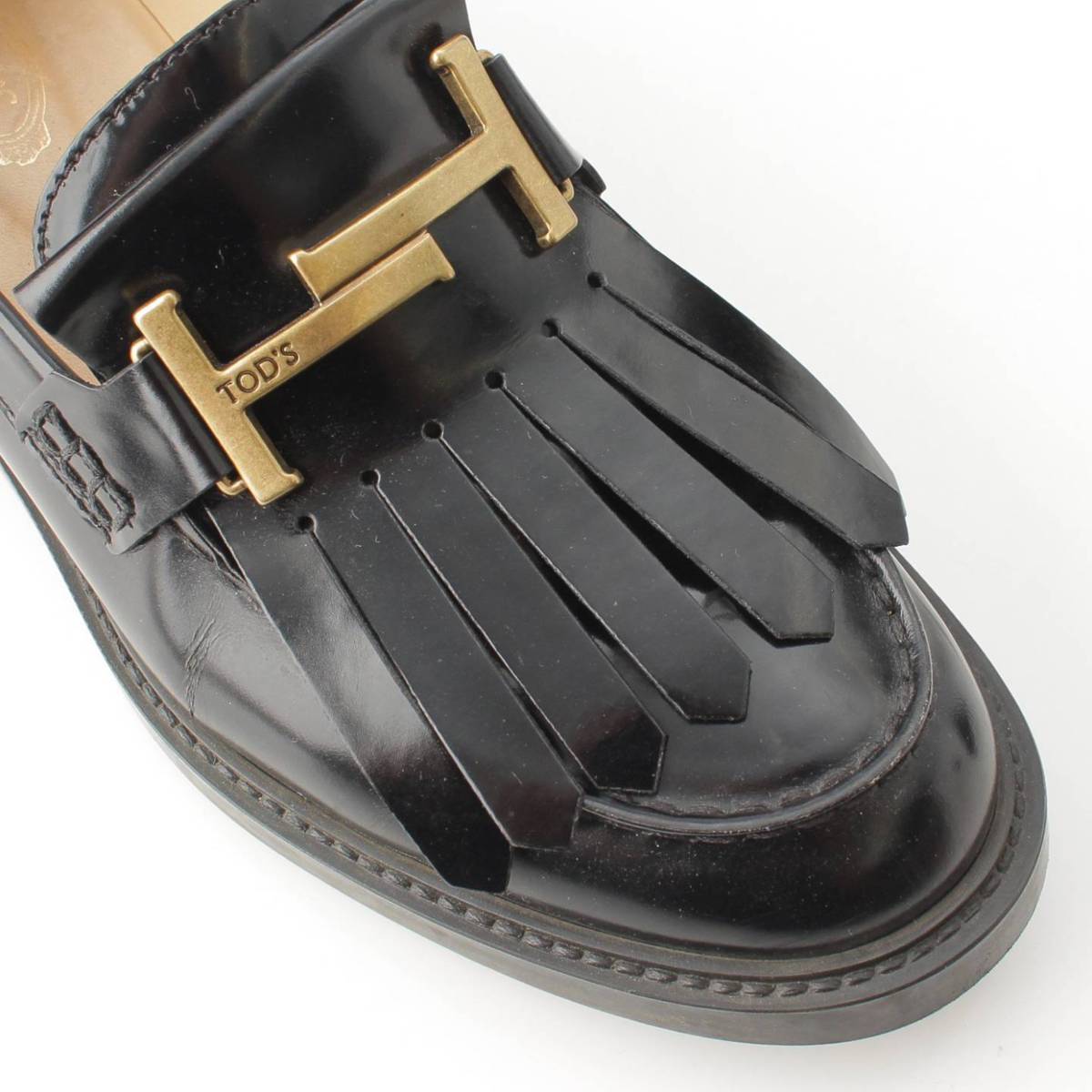 楽天市場】【トッズ】Tods ダブルT レザー タッセル ローファー