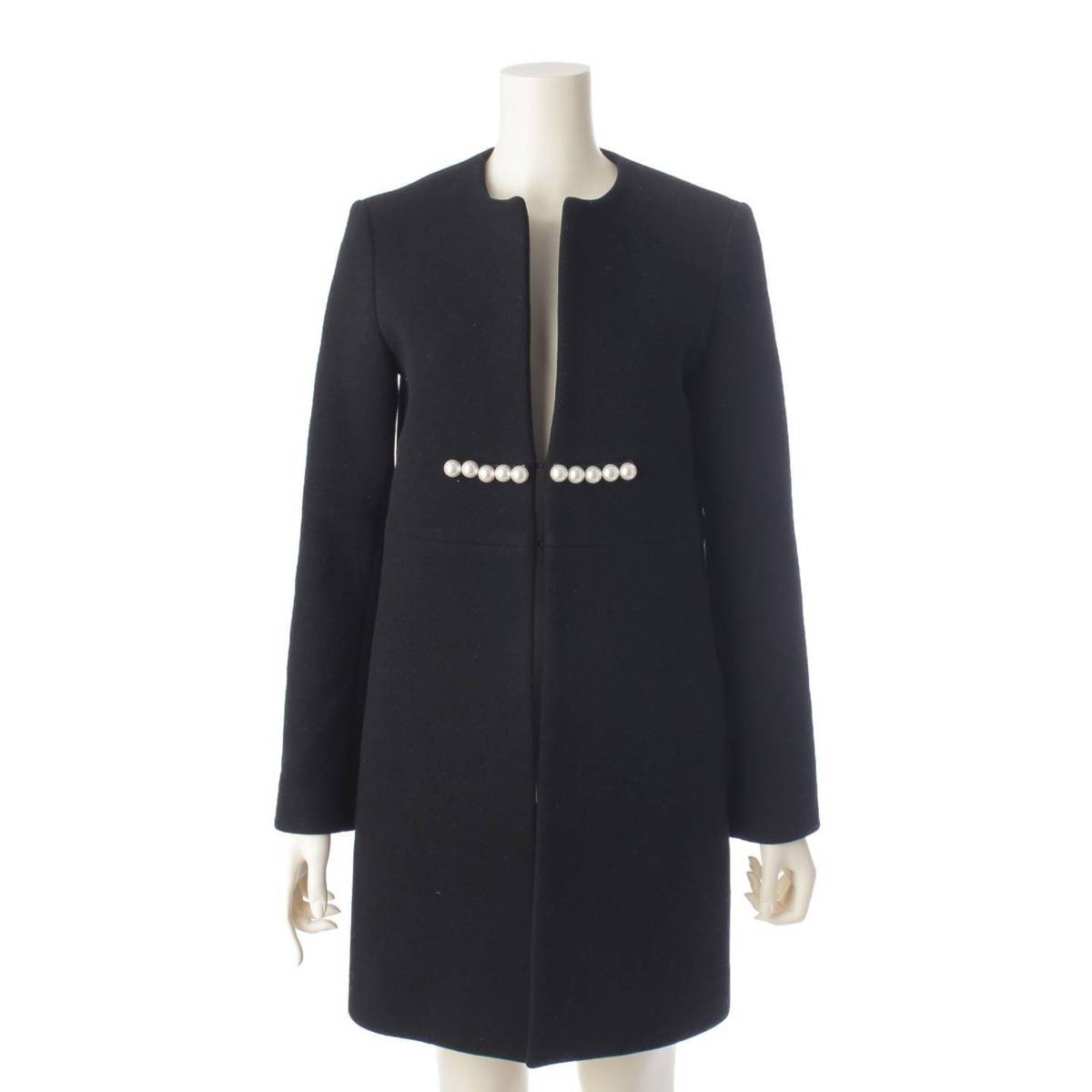 楽天市場】【ヨーコチャン】YOKO CHAN パール ノーカラー ウール