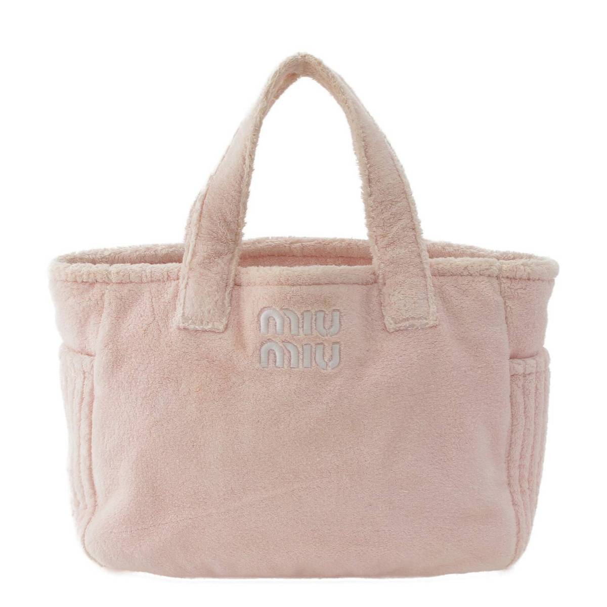 楽天市場】【ミュウミュウ】Miu Miu テリークロス ロゴ刺繍 タオル生地