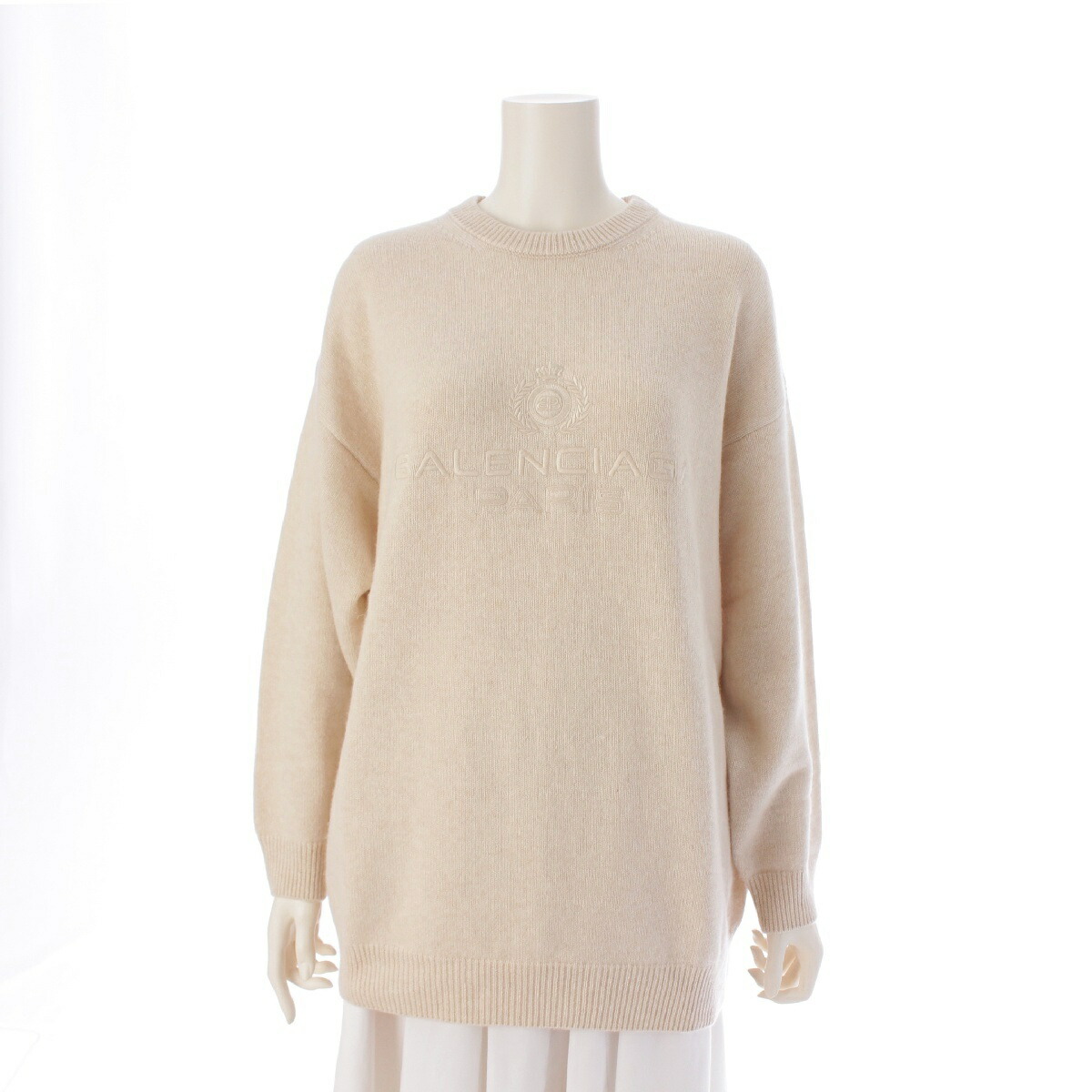 楽天市場】バレンシアガ BALENCIAGA カシミヤ BB ロゴ クルーネック