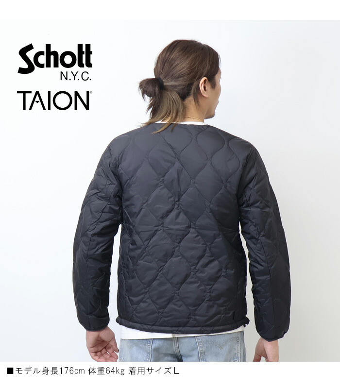 楽天市場】Schott ショット TAION タイオン コラボ インナーダウン