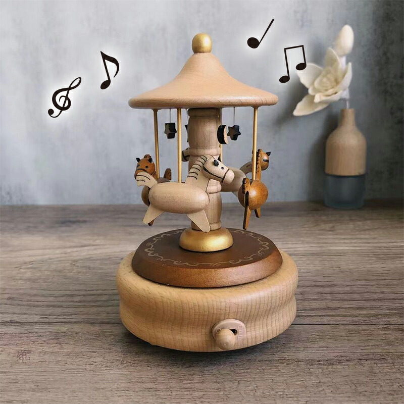 楽天市場】オルゴール 天然木製 ブナの木 音楽ボックス メロディー