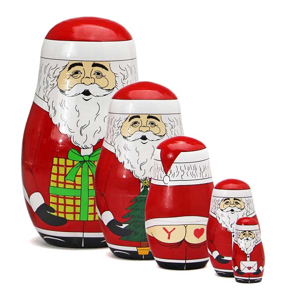 楽天市場】MIDORI KOMATSU マトリョーシカ Merry X'mas サンタクロース
