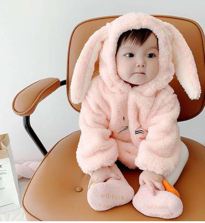 楽天市場】干支 うさぎ 着ぐるみ なりきり ベビー服 ロンパース 女の子