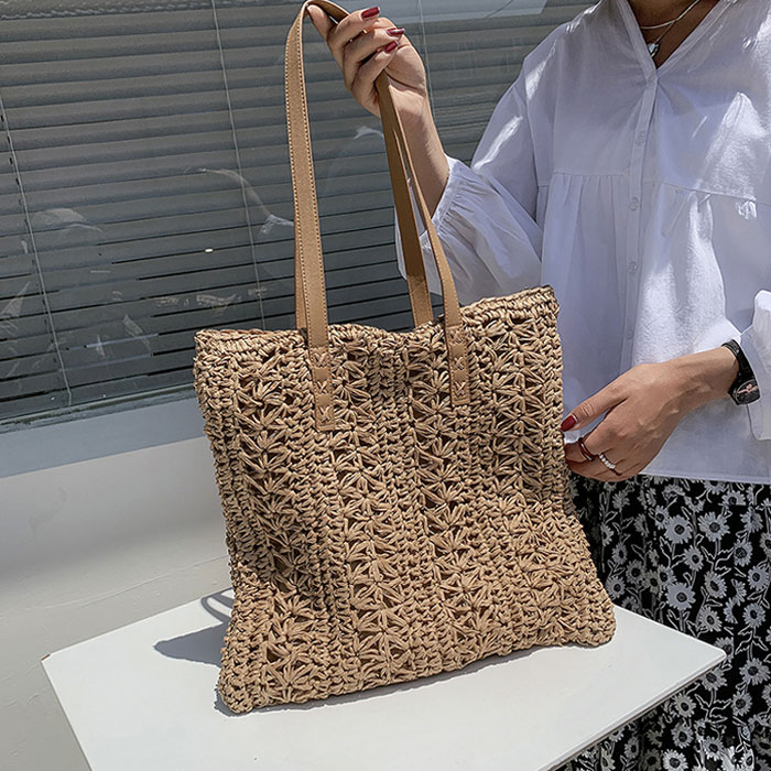 楽天市場】かごバッグ トート 編み込み 大容量 軽い ショルダーバッグ