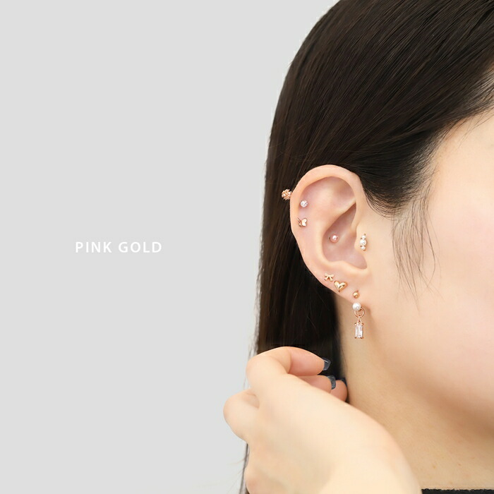 楽天市場】軟骨ピアス チャーム 14g 16g 18g ボディピアス パーツ