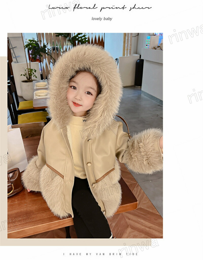 ロロピアーナ キッズ ニットコート ファー付きフードコート Loro Piana