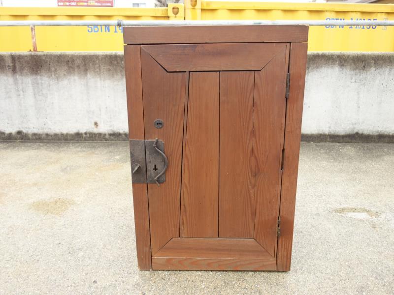 楽天市場】【中古】K▽木製 金庫 道具箱 古い家具 木箱 鍵付き □大型
