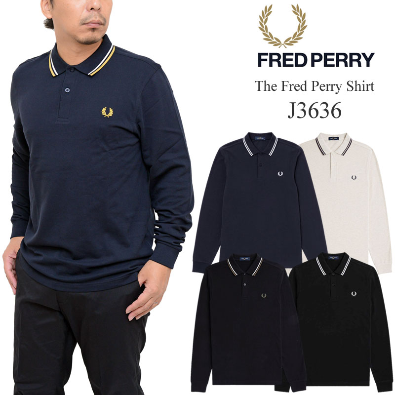 楽天市場】フレッドペリー FREDPERRY ポロシャツ 長袖 メンズ M3636 ザ
