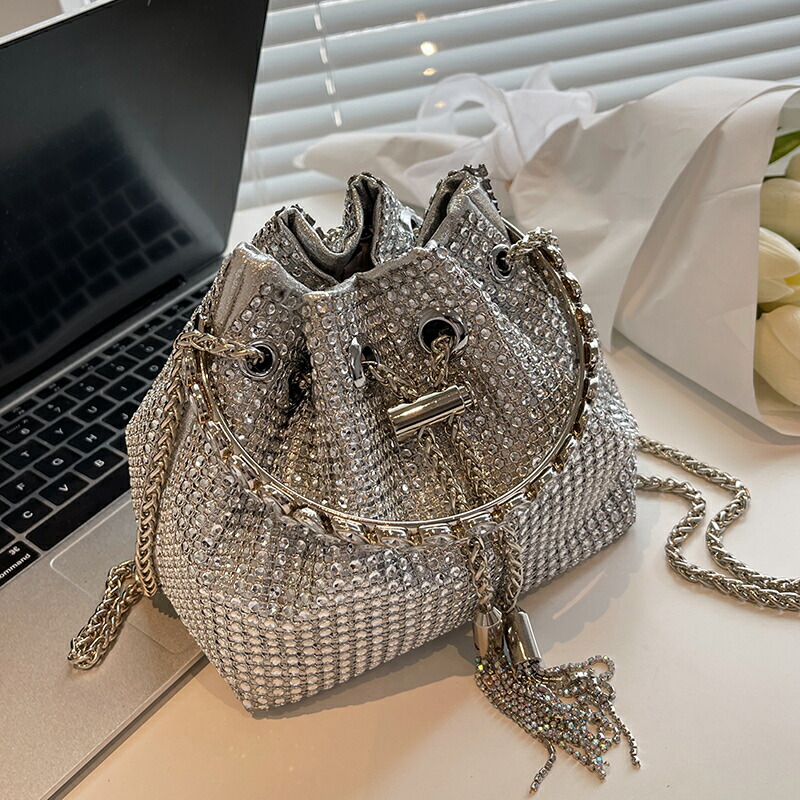 楽天市場】A052911O3レディース バッグ クリスタルショルダーバッグ