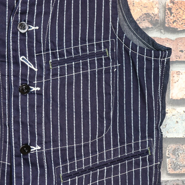 楽天市場】SUGAR CANEシュガーケーンWABASH STRIPE WORK VEST
