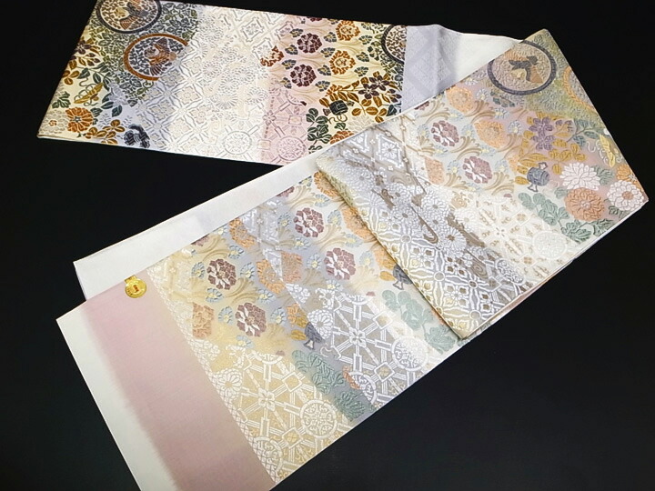楽天市場】袋帯 未仕立て 正絹 西陣織 唐織 結婚式 入学式 卒業式横段
