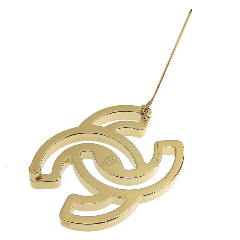 楽天市場】【中古】 シャネル CHANEL ココマーク ブローチ GP ブラック