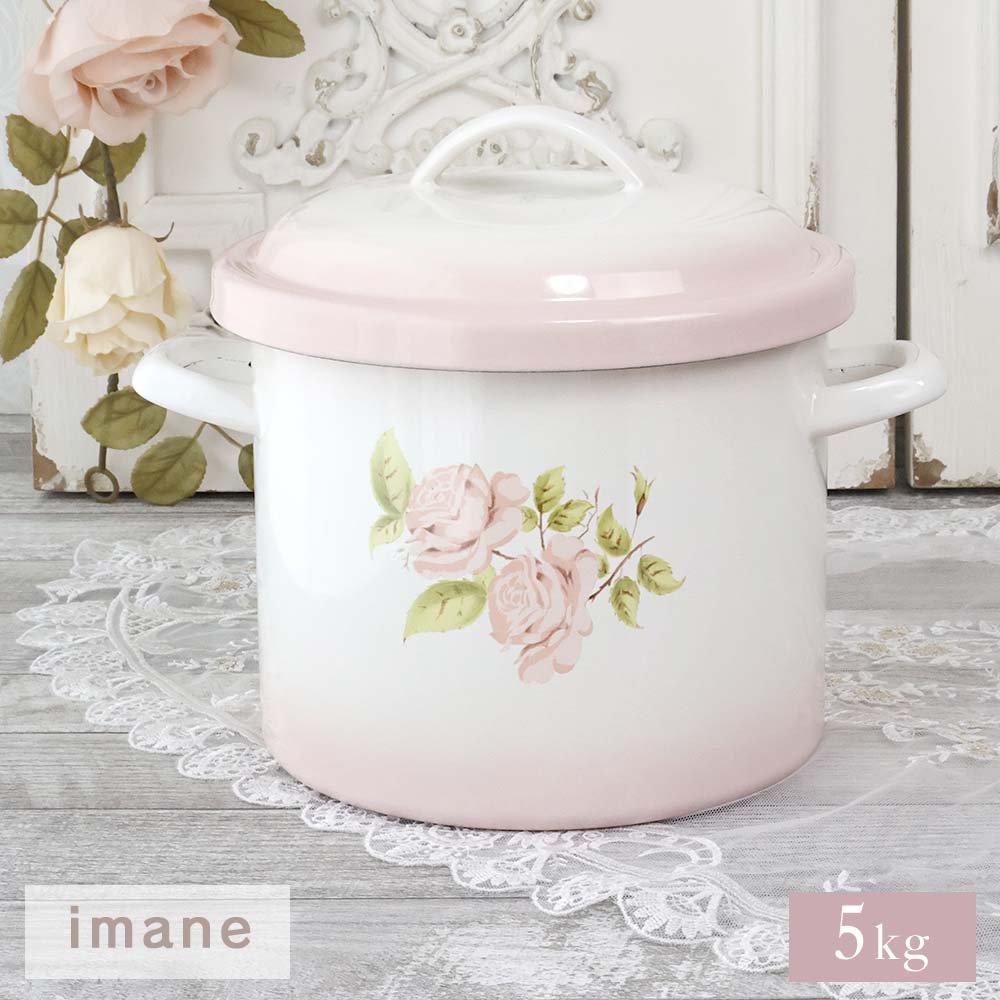 楽天市場】イマン ダイアナローズ ライス缶 ライスストッカー 米びつ
