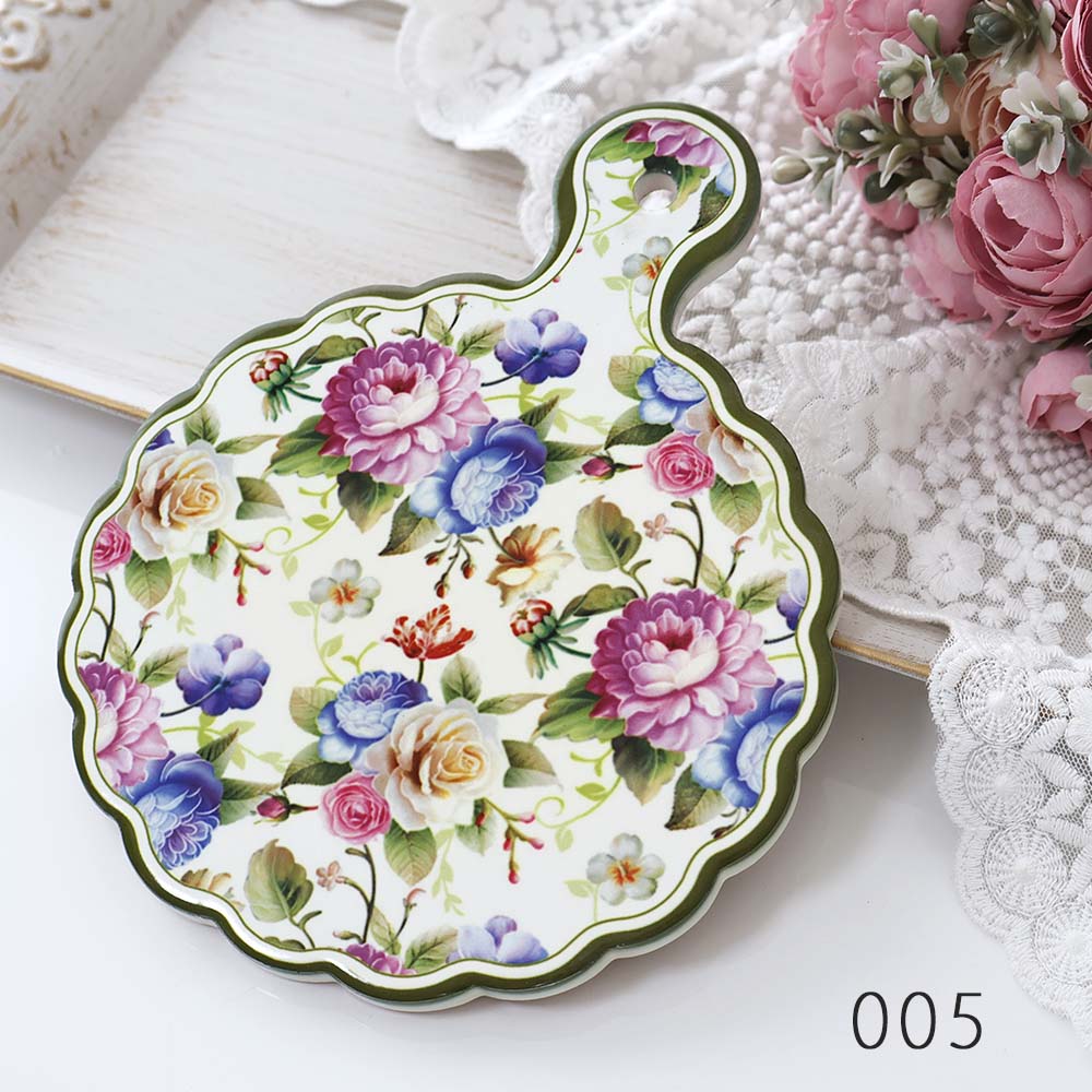 楽天市場】鍋敷き ローズ バラ パンマット 陶器 華やか おしゃれ