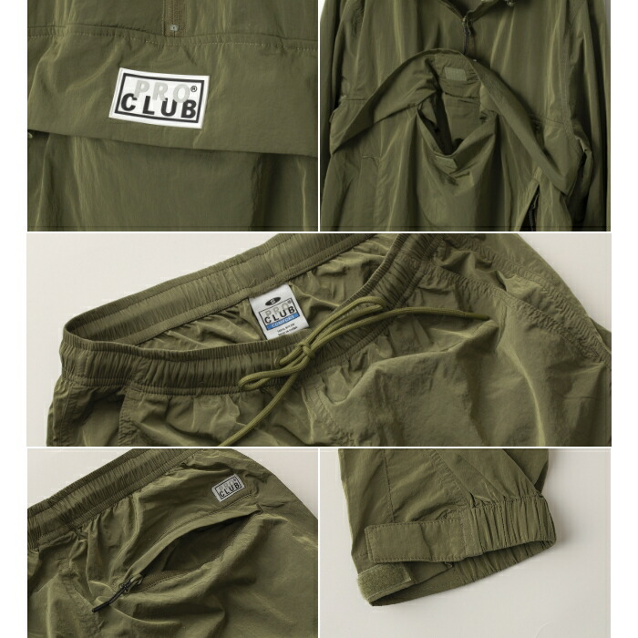 楽天市場】プロクラブ アノラック セットアップメンズ レディース ユニ