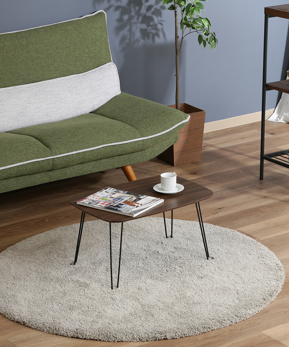 楽天市場】折れ脚 ローテーブル トロン 6030 ダークブラウン 不二貿易