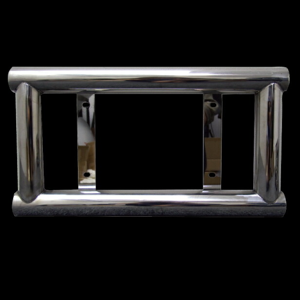 楽天市場】【送料無料】【中型車用 超極太パイプ ステンレス ナンバー