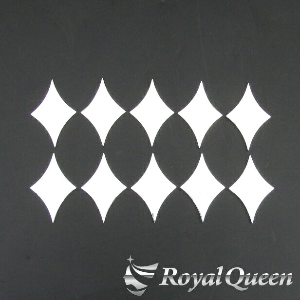 楽天市場】【送料無料】【ステンレス飾り ダイヤ型（2）10個】ひし形