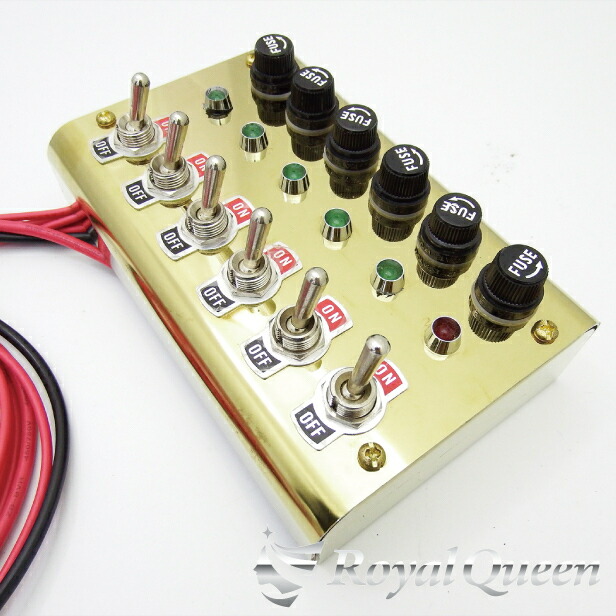 楽天市場】【送料無料】【スイッチボックス 6連 ステンレス ゴールド