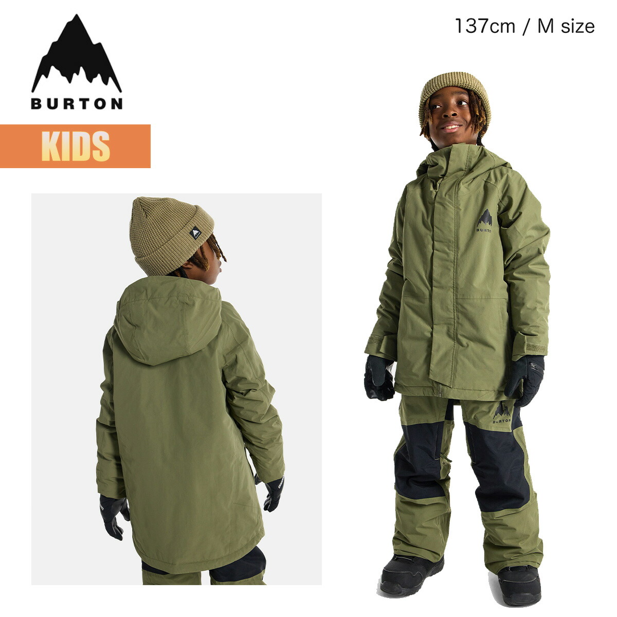 BURTON 子供用スノーボードウェア S GORETEX BURTONKIDS スノーボード