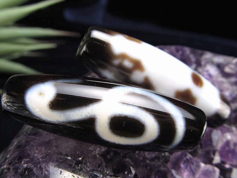 楽天市場】A至純天珠【三面大黒天・白蛇天珠(さんめんだいこくてん