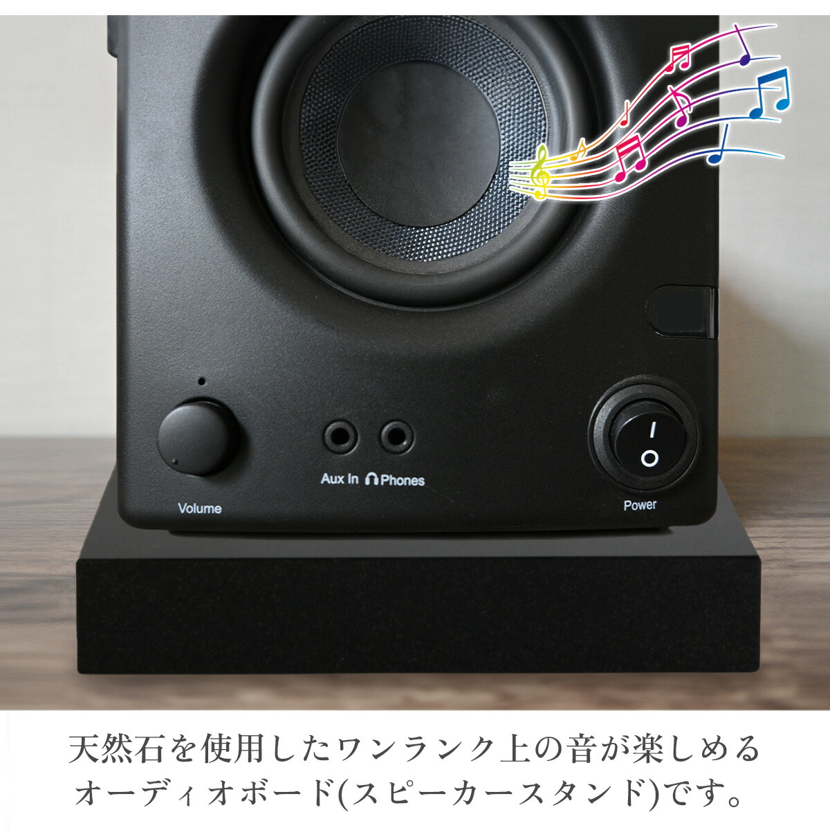 楽天市場】オーディオボード スピーカースタンド 黒 25×20cm 厚み2.5cm