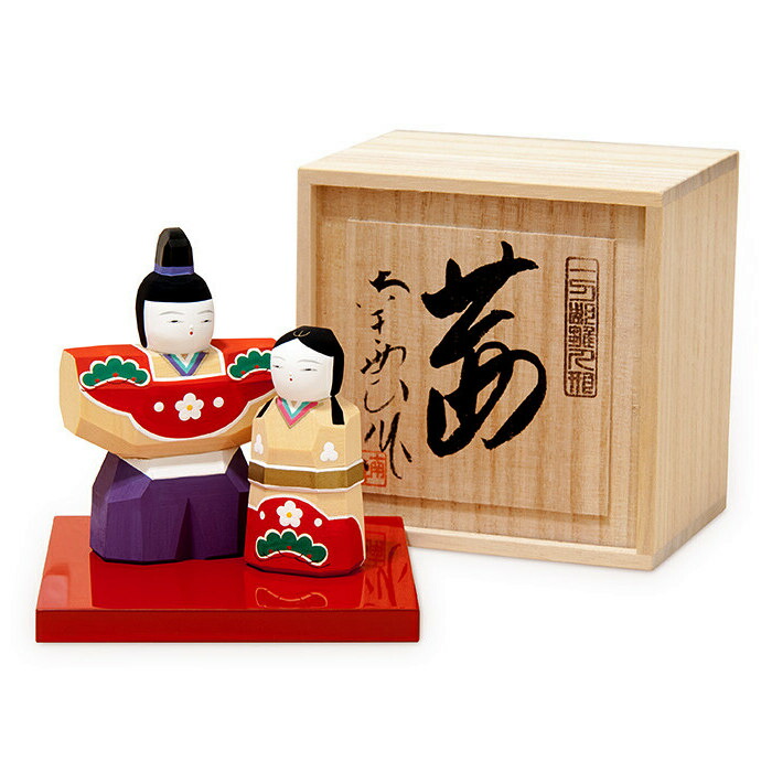 楽天市場】雛人形 木製 ひな人形 木彫り 南雲 [茜] NU-330 [伊予
