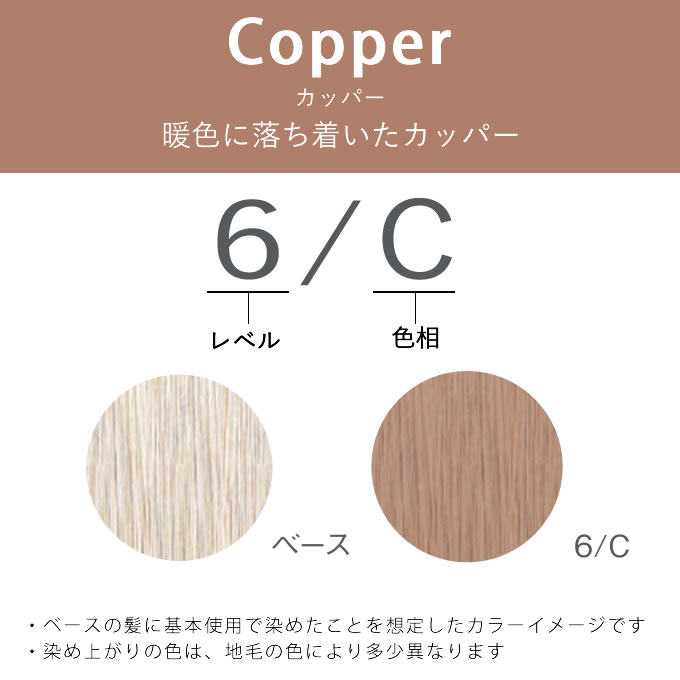 楽天市場】ナンバースリー ヒュウ グロス 6/C カッパー 60mL（第1剤