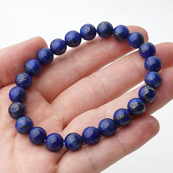 楽天市場】高品質ラピスラズリAAAA 8mm ブレスレット 天然石