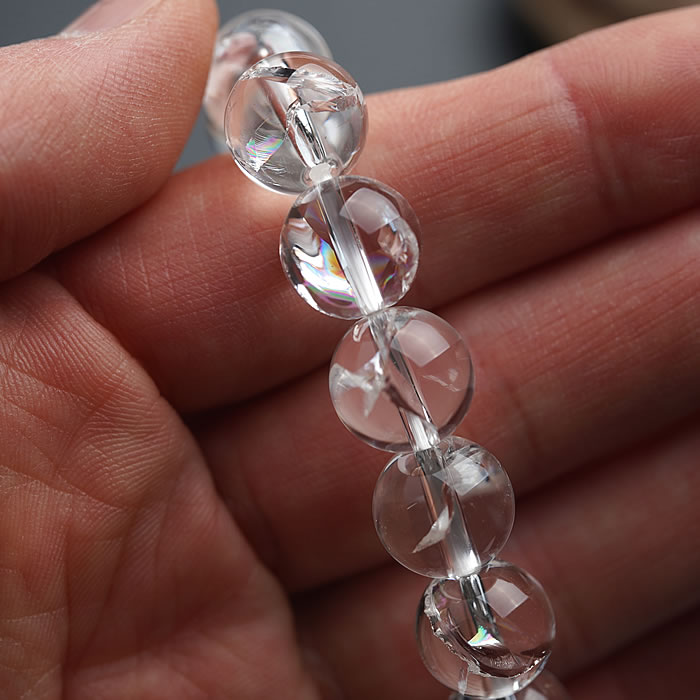 天然石ブレスレットタロ様2点おまとめアイリスクォーツ水晶ムーン