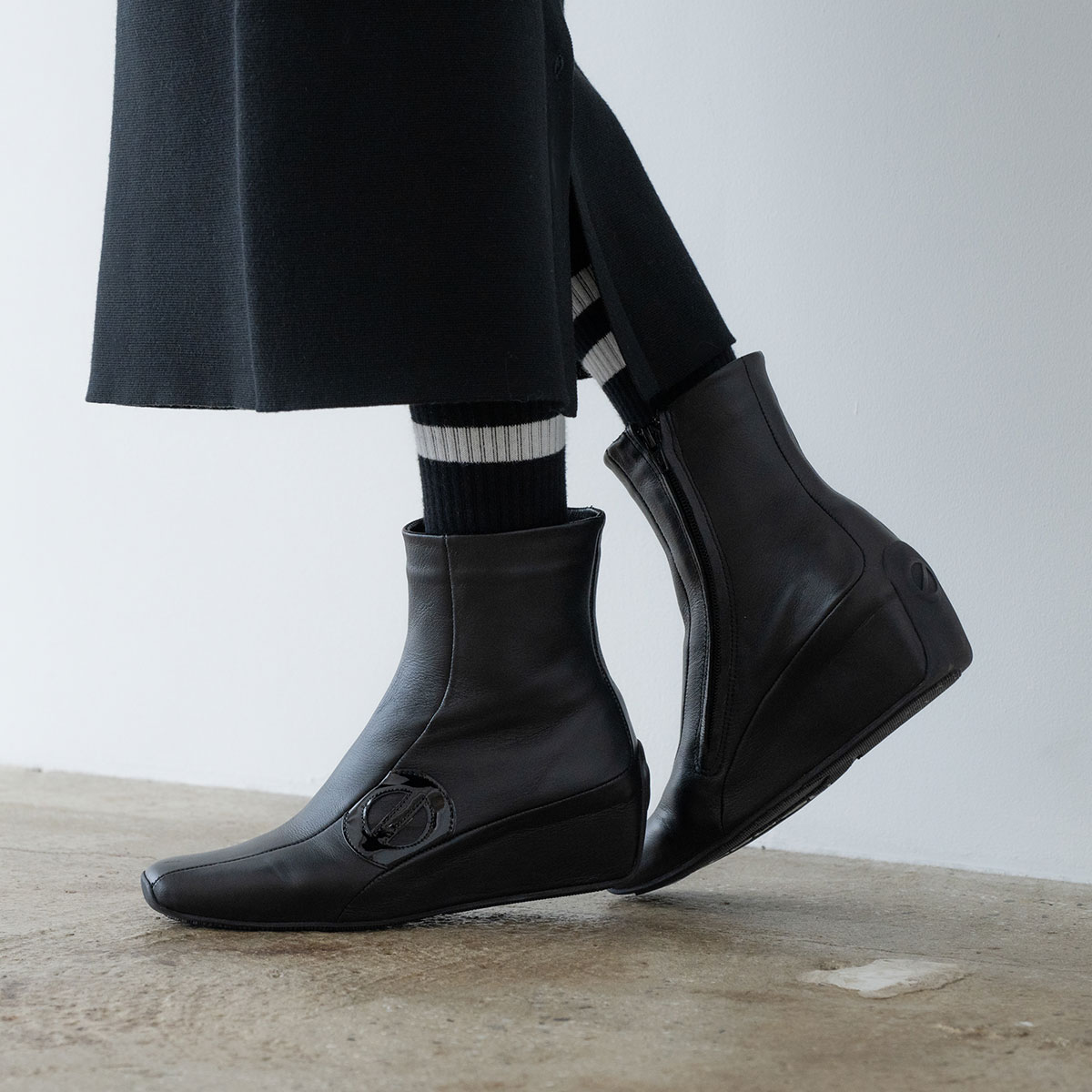 楽天市場】NO NAME ノーネーム [ブーツ] MIKO-52450-BLACK ミコ