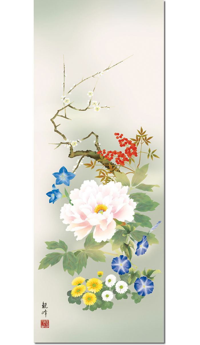 掛軸 大量 113本まとめて 中国書画山水花鳥仏画仏教木版画拓本刺繍