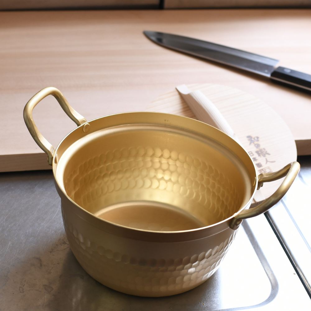 楽天市場】和の職人 段付鍋 木蓋付 14.5cm | アルミ 段付鍋 1人用 鍋