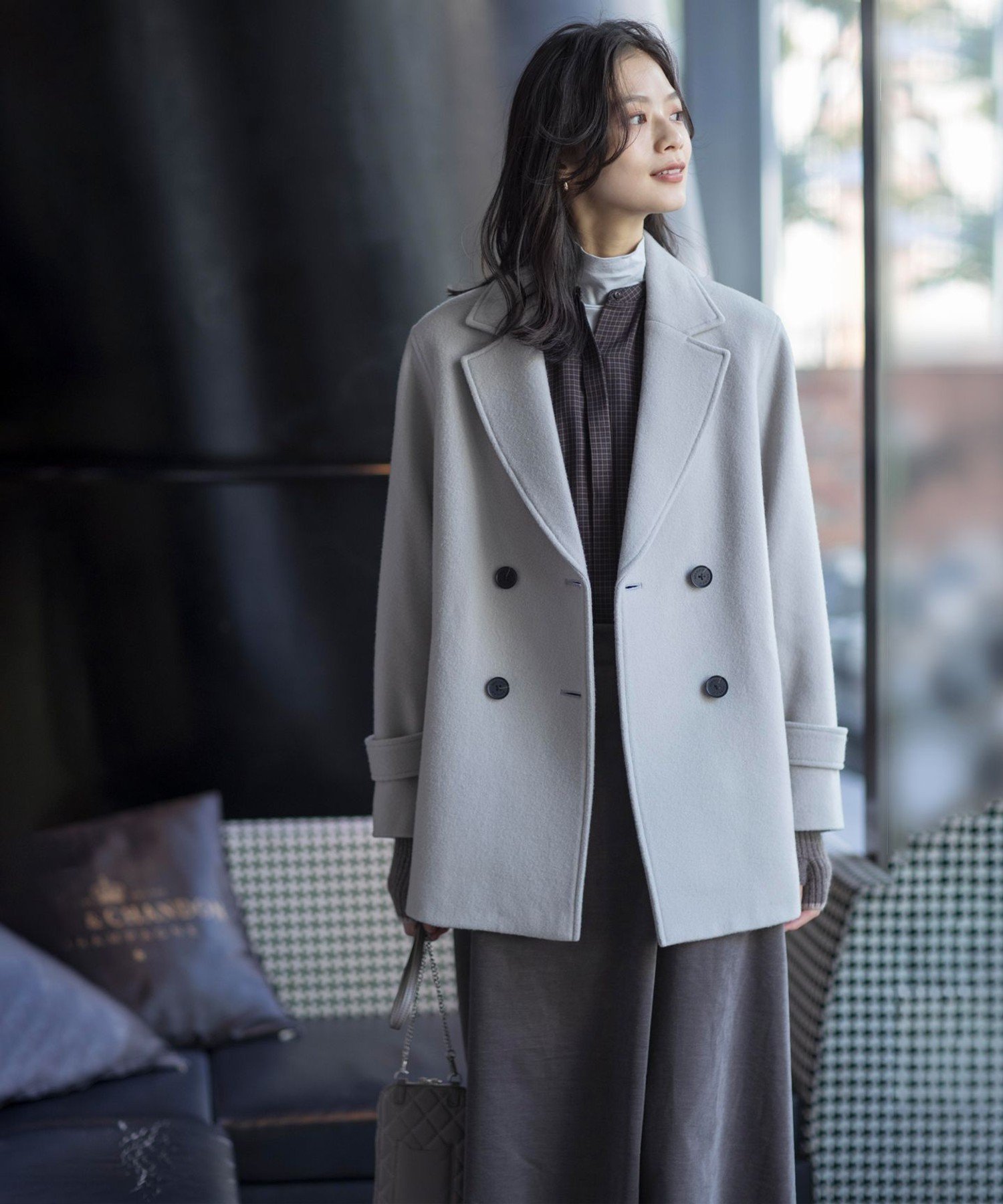 J.PRESS｜Jackal 140sソフトメルトン Pコート | Rakuten Fashion(楽天