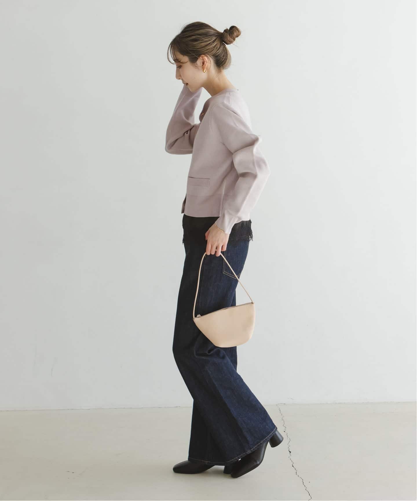 NOBLE｜ダブル編みショートカーデ | Rakuten Fashion(楽天ファッション