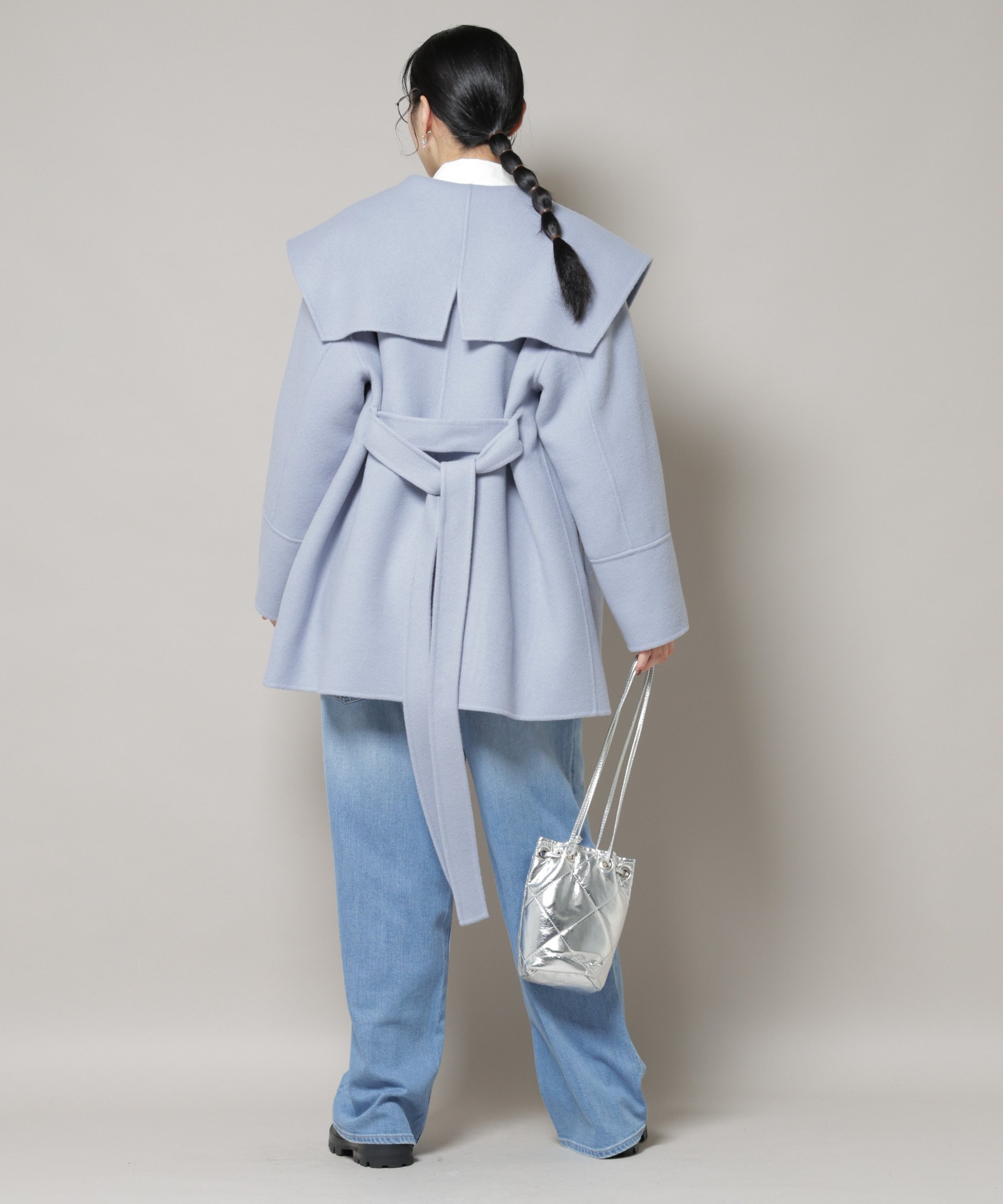 NANO universe｜SUPER110blend リバーショールミディコート | Rakuten