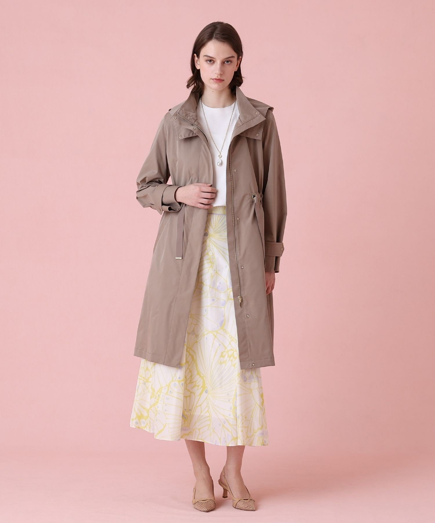 ANAYI｜ブライトツイルライナー付きモッズコート | Rakuten Fashion