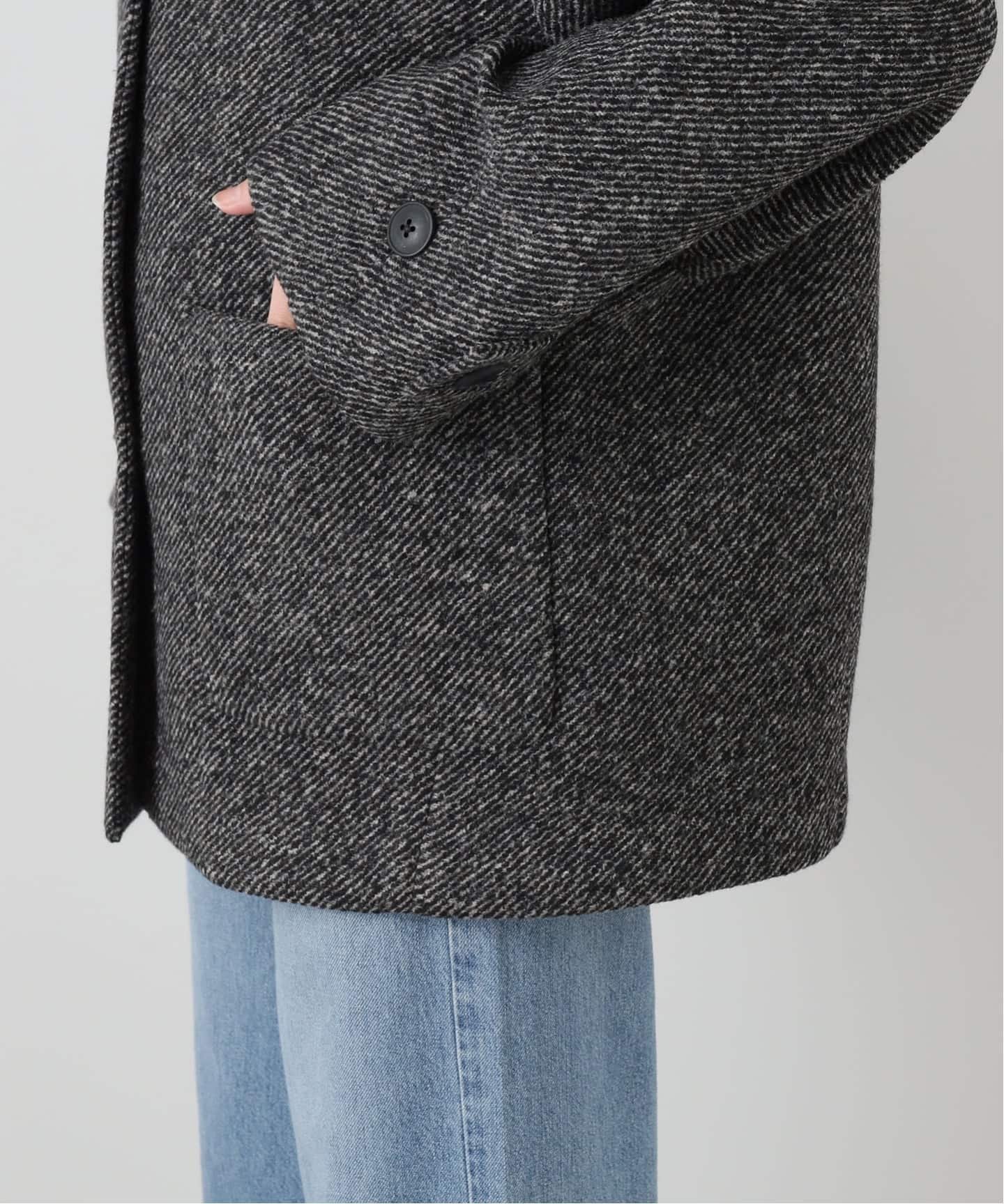 SLOBE IENA｜ツイードボンディングステンカラーショートコート