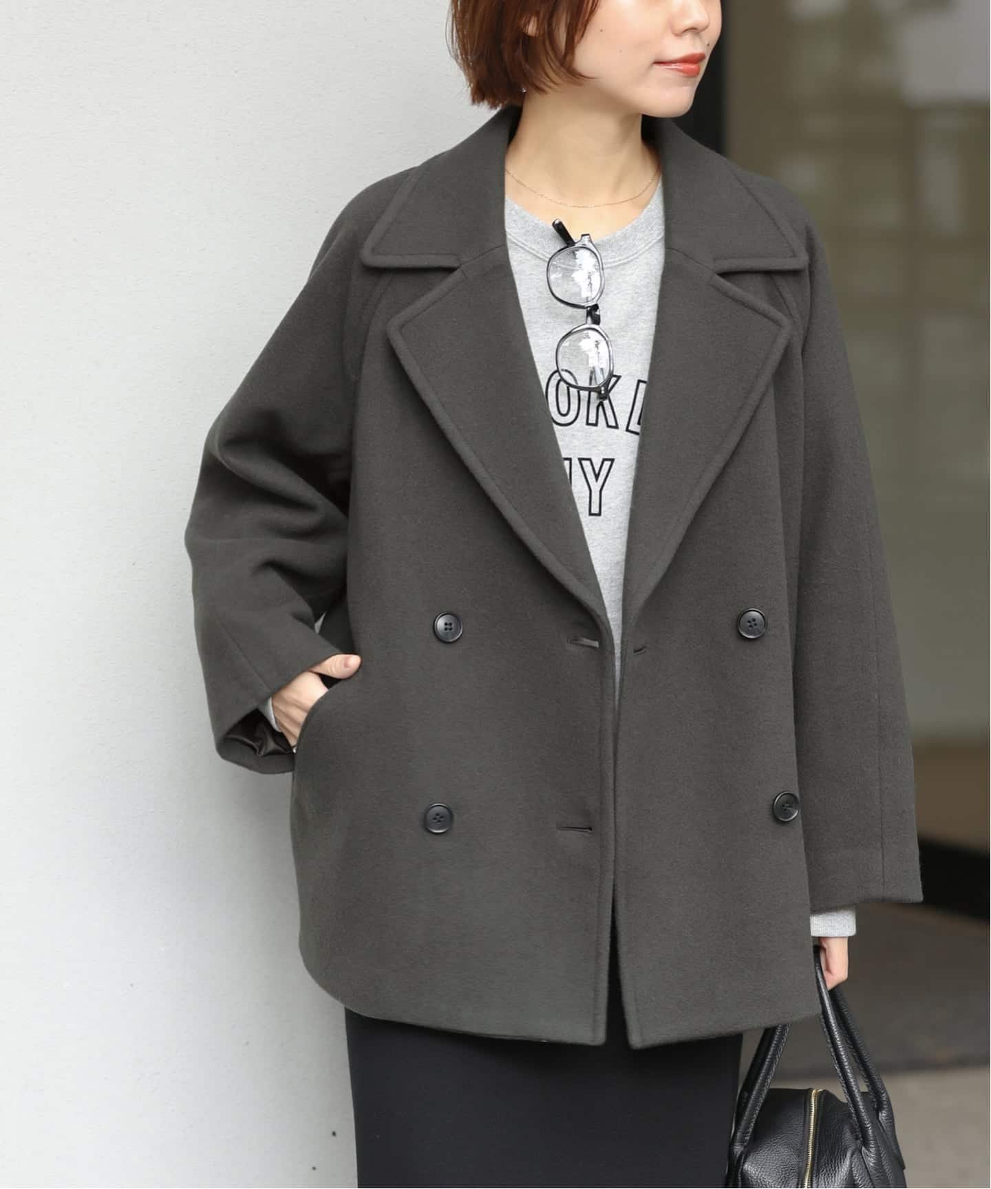 JOURNAL STANDARD relume｜《WEB限定》尾州ウールショートPコート