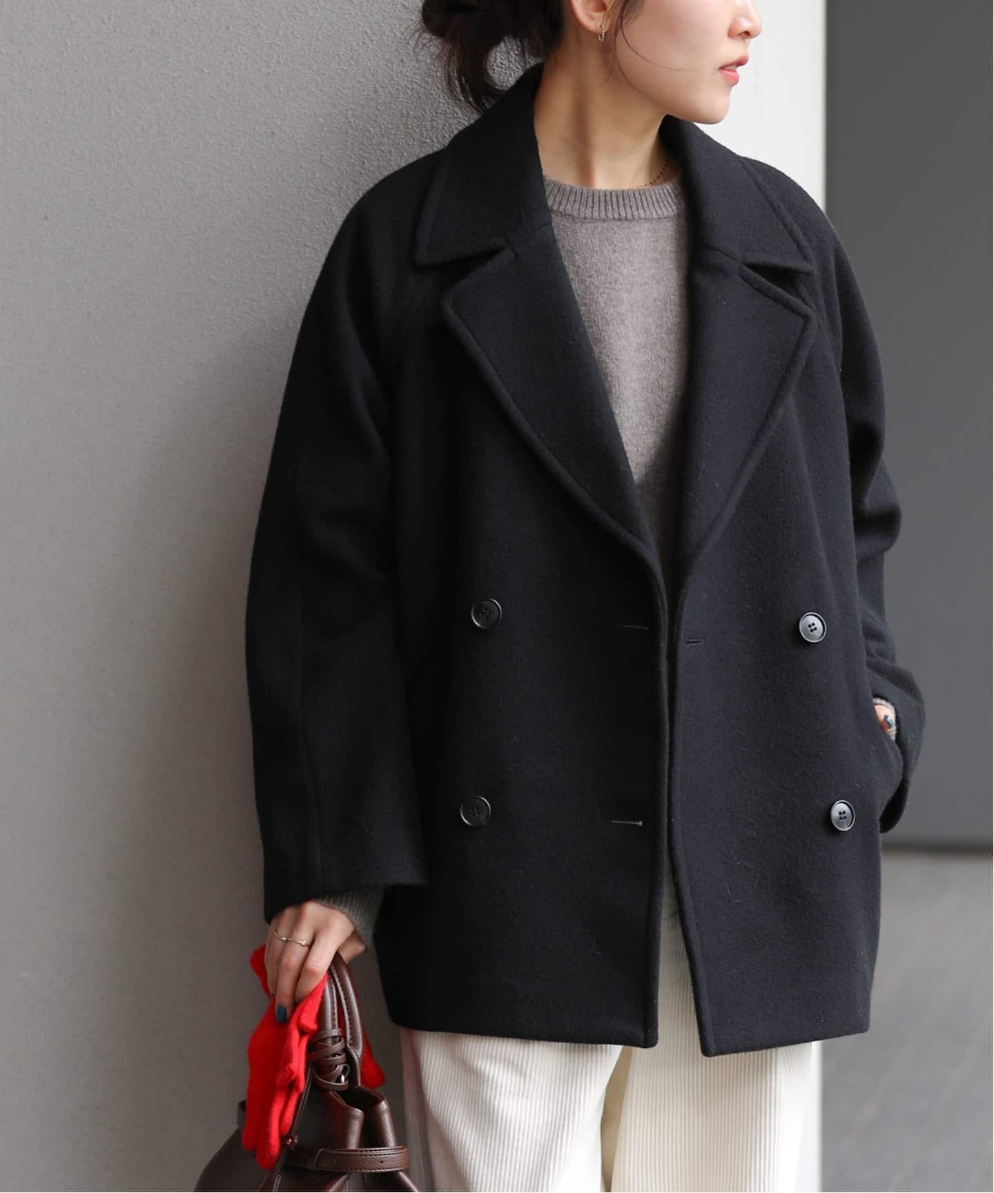 JOURNAL STANDARD relume｜《WEB限定》尾州ウールショートPコート