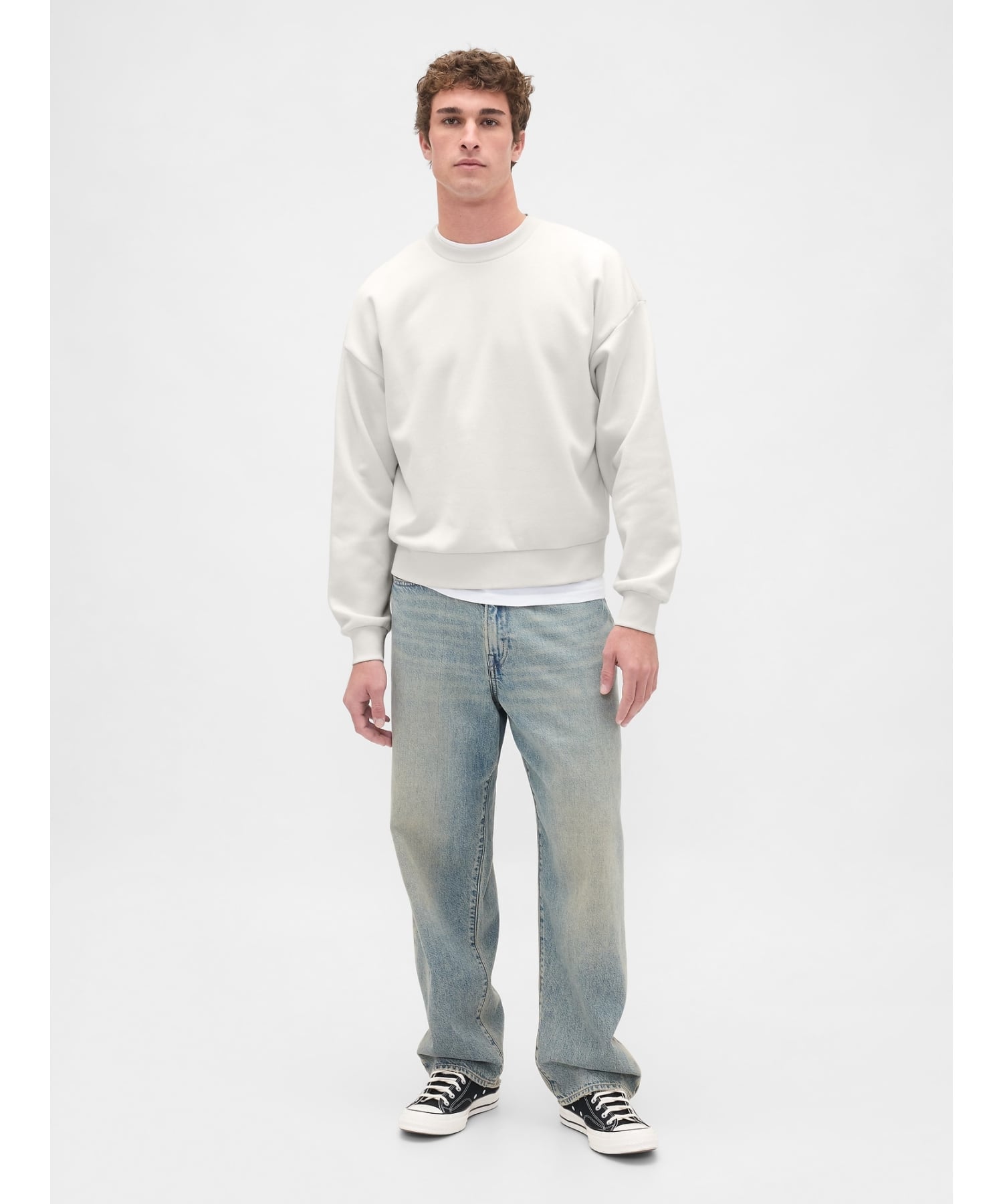 GAP｜(U)ヴィンテージソフト オーバーサイズ クロップド スウェット