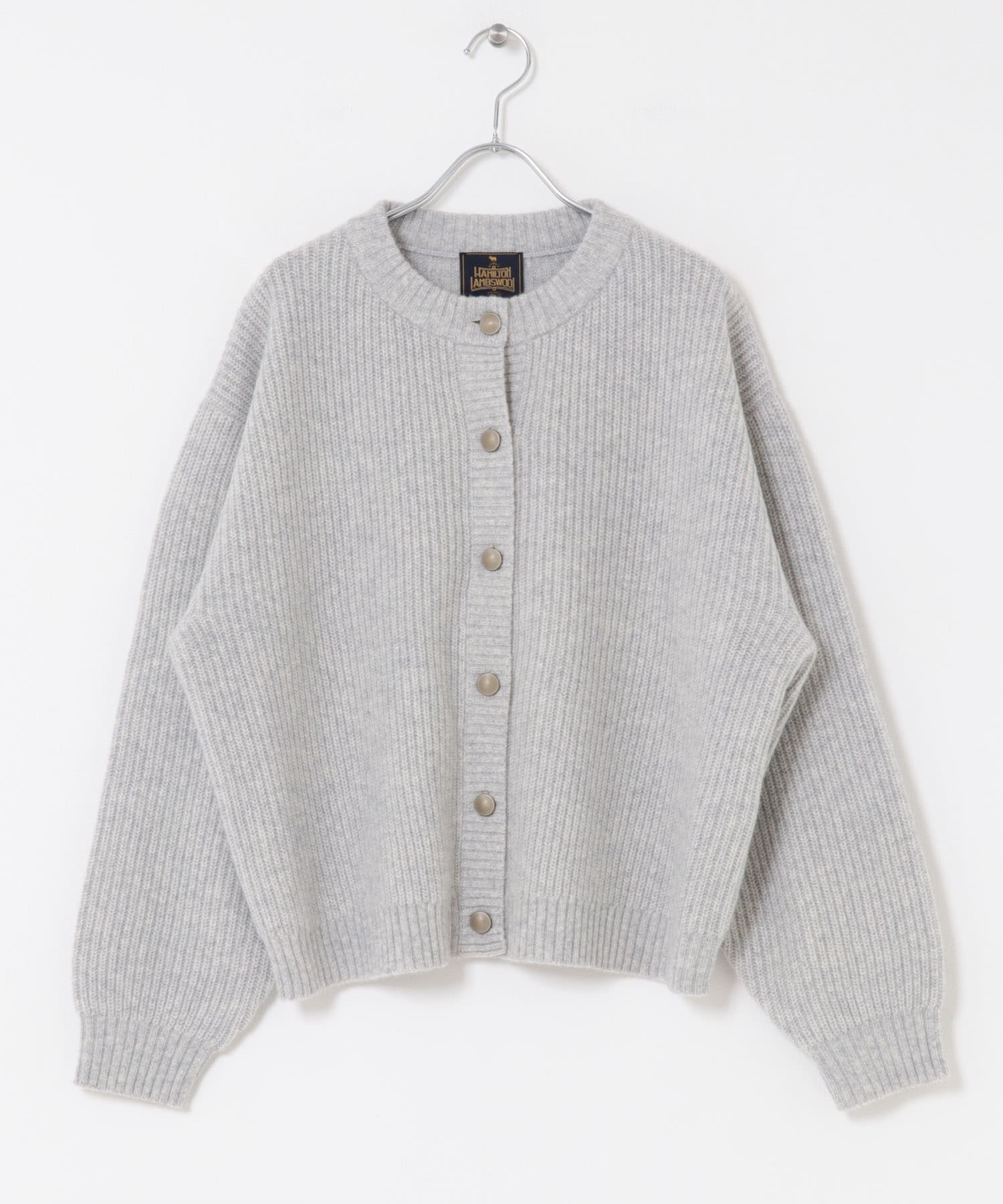 URBAN RESEARCH DOORS｜ハミルトンウール畦クルーネックカーディガン