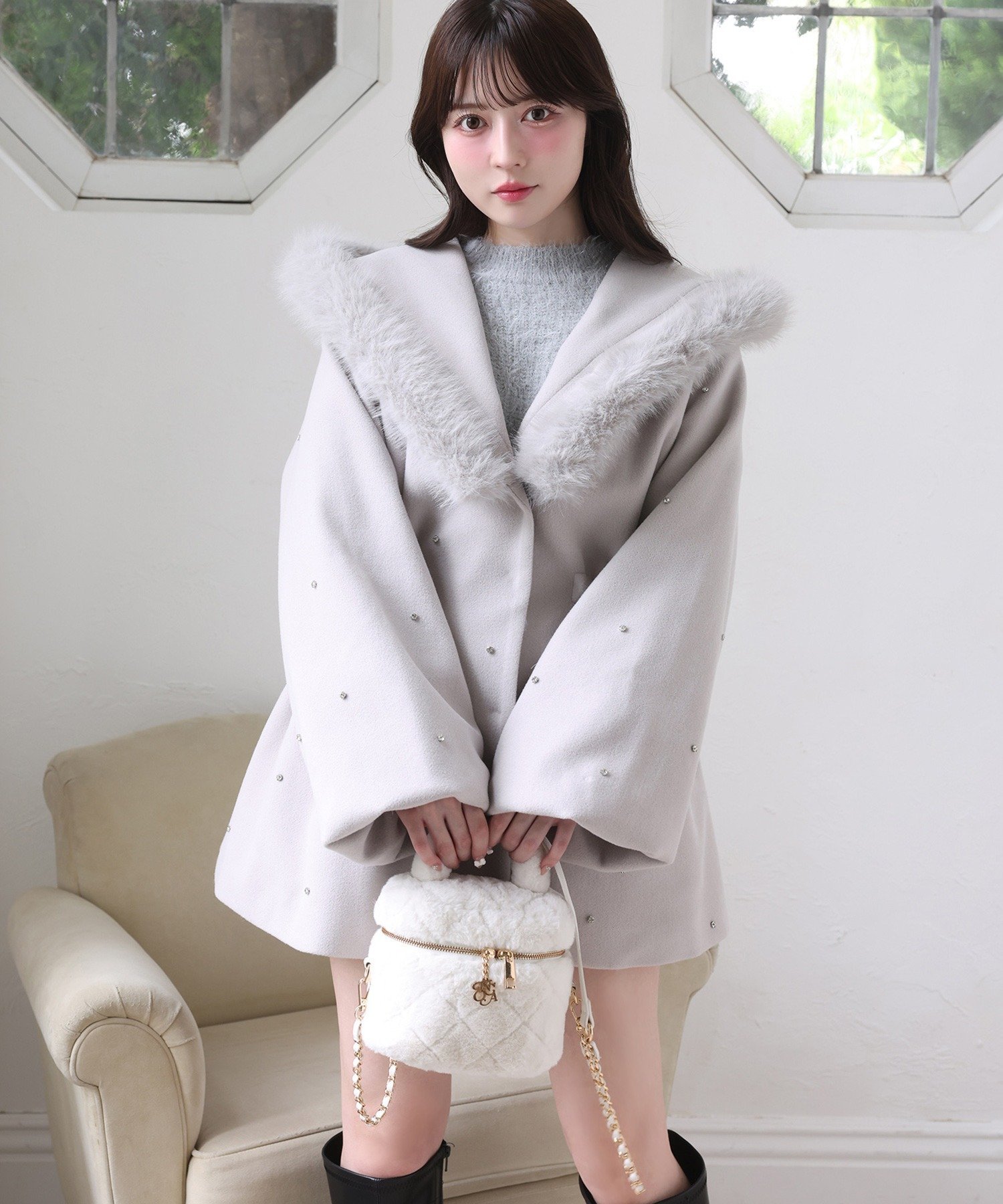 one after another NICE CLAUP｜フードフェイクファービジューミドル