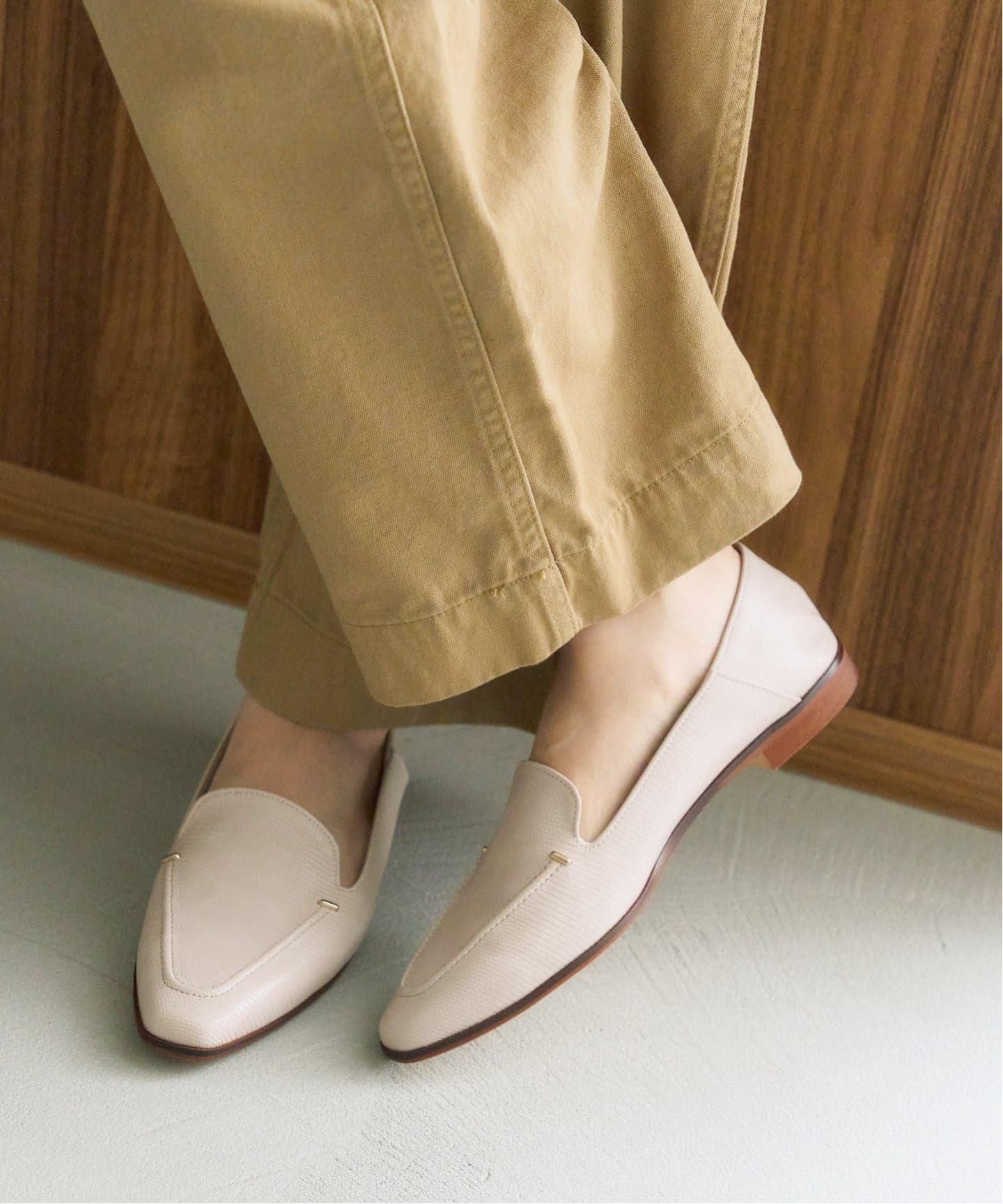 LE TALON｜《追加》スクエアステッチソフトローファー | Rakuten